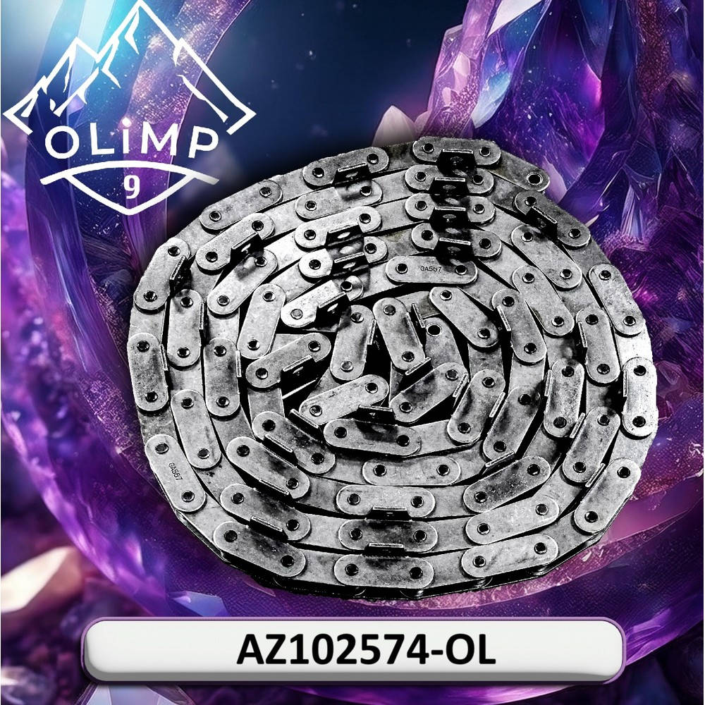 AZ102574-OL Chain of inclined chamber (Type CA557) 41. 4mm 100 links=99+1Cl 34Att Крок Att-2t/4t (L-4. 1m) (Olimp9)