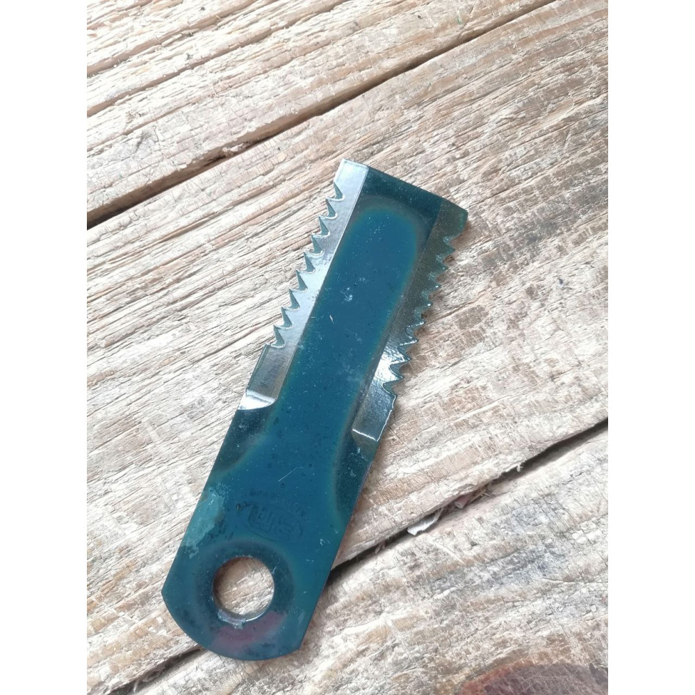RM_87318316 Nóż rozdrabniacza prosty/ZĘBATY 173 mm x 50 mm x 5 mm D-20 mm (Rima)